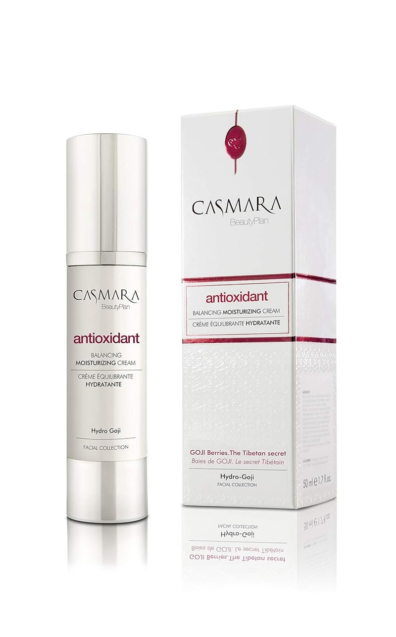Casmara Antioxidant Balancing Moisturising Cream for Normal to Combination Skin with Goji Berry Extract  Avocado Oil Long Lasting Hydration  Suitable for Normal To Dry Skin  50ml - Image 4
