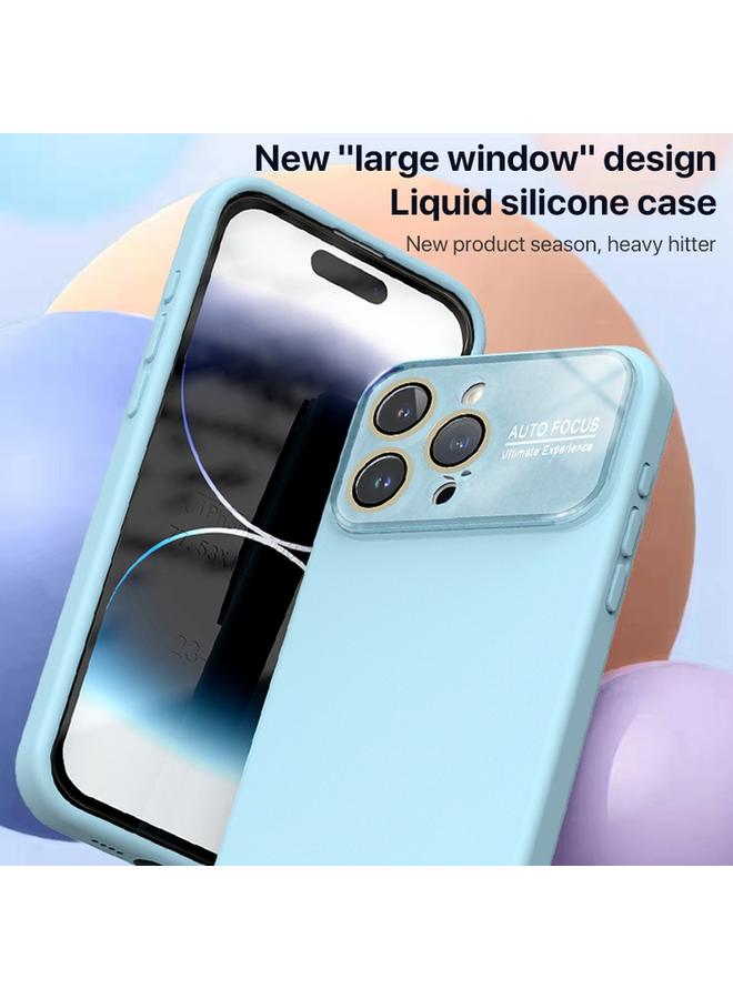 S-TOP Case For iPhone 15 Pro Max Large Window Acrylic Lens Film + Liquid Silicone Full Coverage Phone Case - Image 3