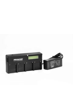 PROMAGE PROMAGE Quad Battery Charger for F570/F770/F970 – Fast Charging with LCD Display, USB-C & DC Input, 4 Independent Slots  - Image 2