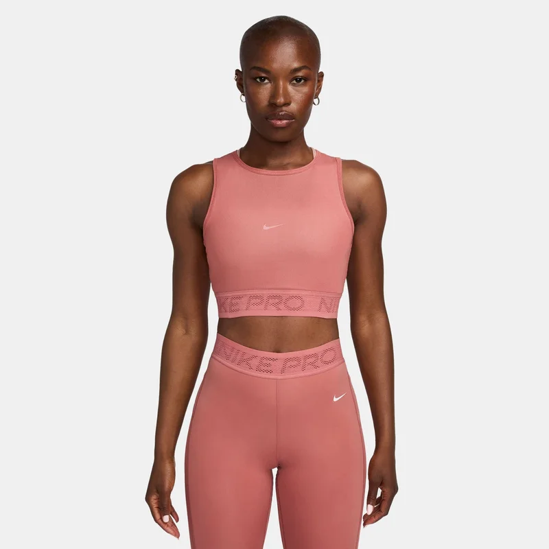 Nike Pink Women's Pro Mesh Tank Top for Women | Best Price UAE