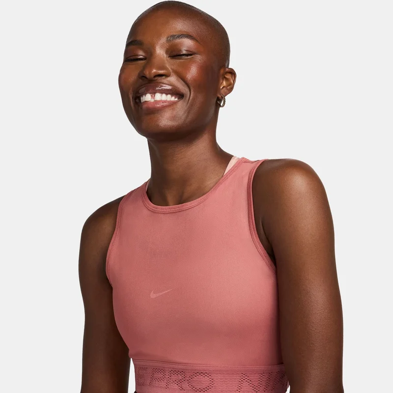 Nike Pink Women's Pro Mesh Tank Top for Women | Best Price UAE