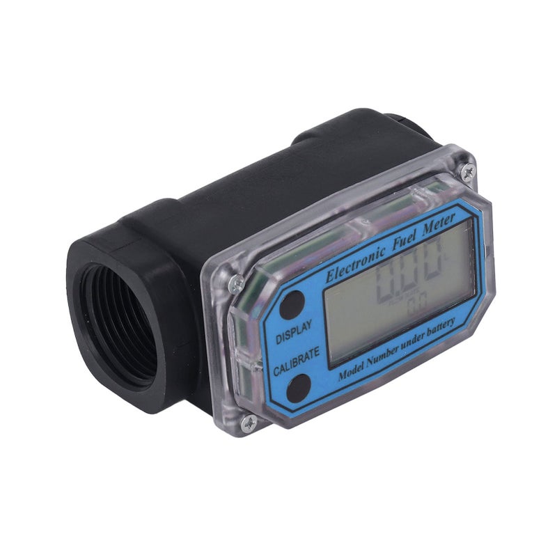 1.3in Electronic Turbine Fuel Flow Meter Digital Display Gear Fuelmeter with Battery 2.3‑3.3V - Image 1