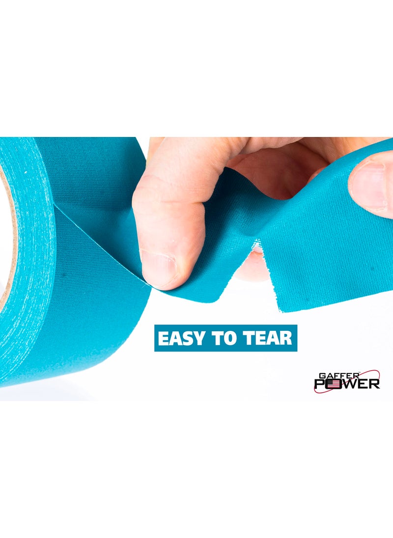 Gaffer Power Gaffer Power Gaffers Tape 2 Inch | Aqua Teal | USA Made Quality | Leaves No Residue  - Image 5
