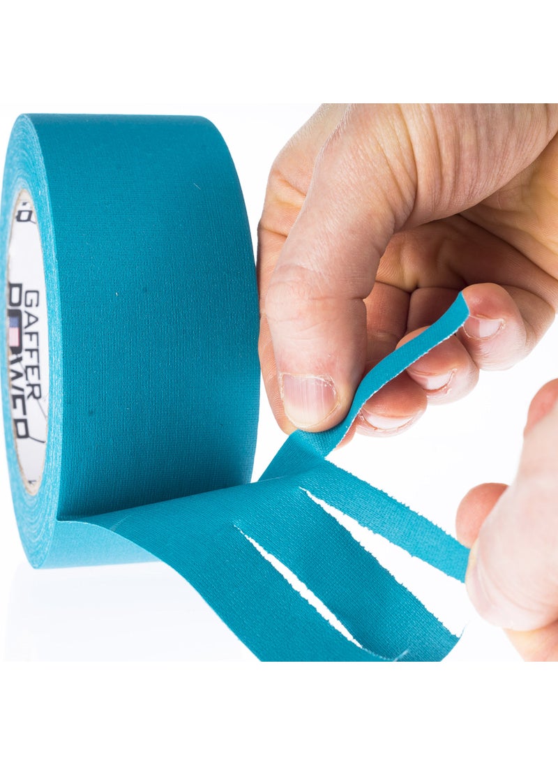 Gaffer Power Gaffer Power Gaffers Tape 2 Inch | Aqua Teal | USA Made Quality | Leaves No Residue  - Image 2