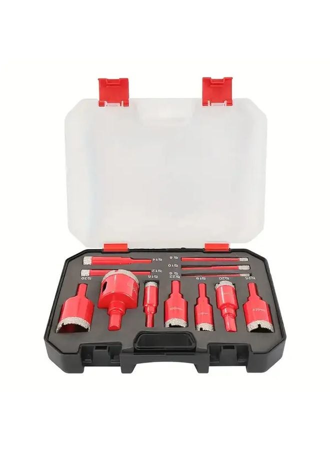 12 Pcs Diamond Coated Drill Bits Set 6 35mm For Wood Dry And Wet Applications - Image 5