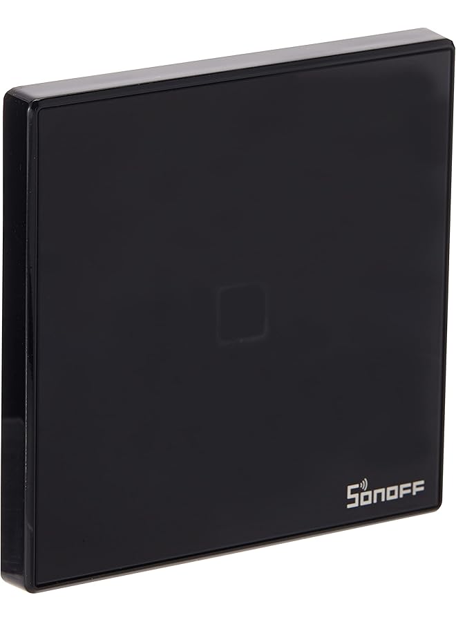 SONOFF Tx T3Uk1C Tx 86 1 Gang Way Smart Wifi Switch Rf433 Remote Control For Alexa Google Home Uk Plug Black - Image 1