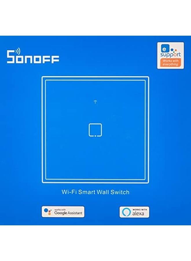 SONOFF Tx T3Uk1C Tx 86 1 Gang Way Smart Wifi Switch Rf433 Remote Control For Alexa Google Home Uk Plug Black - Image 3