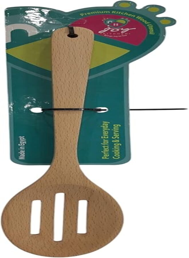 Joy Wooden Slotted Spoon