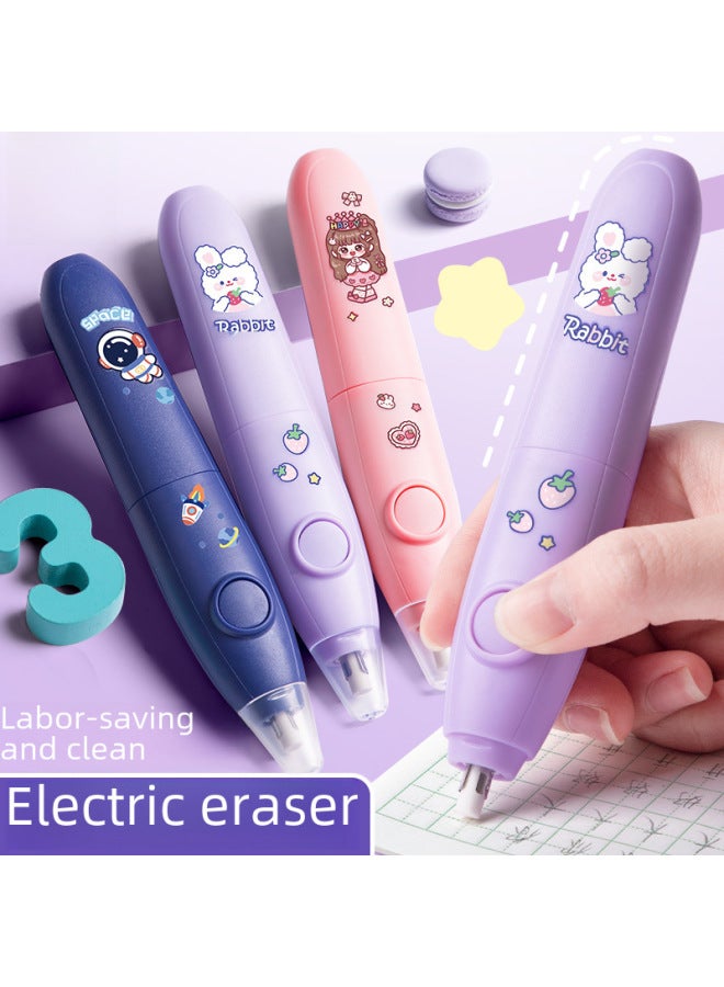 Kaba Bear Electric Eraser Charging High-gloss Sketch Eraser Pen Art Students Special Painting Automatic Eraser Primary School Students Like Leather - Image 2