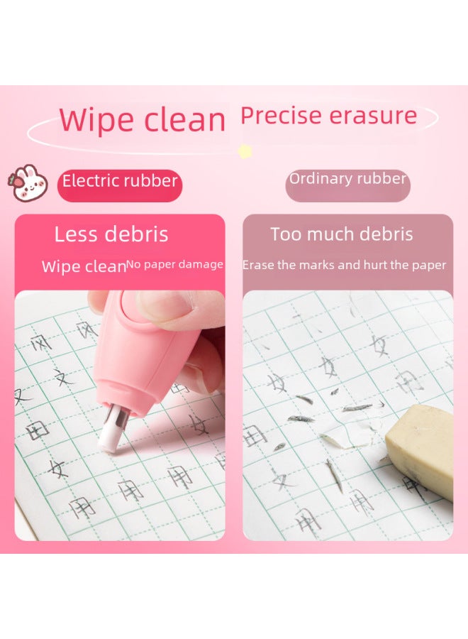 Kaba Bear Electric Eraser Charging High-gloss Sketch Eraser Pen Art Students Special Painting Automatic Eraser Primary School Students Like Leather - Image 3