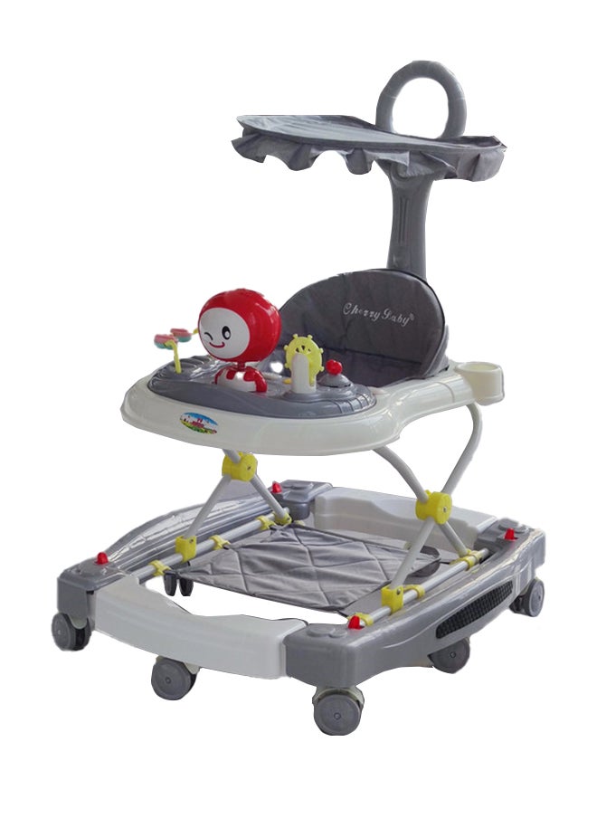 kiddoz Multifunctional Baby Walker - Gray 