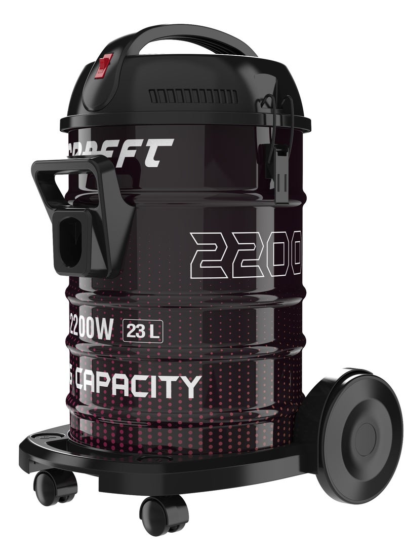CRAFFT Craft Vacuum cleaner,2200W, 23L, Black - CDVC23L2200WM - Image 1