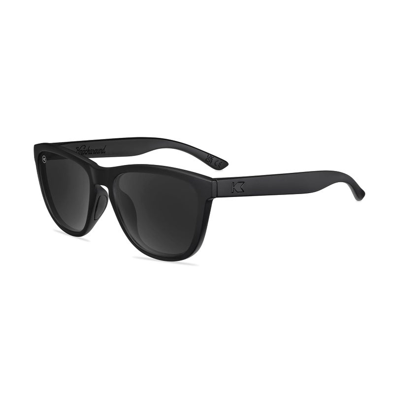 Knockaround Premiums Sport - Polarized Sunglasses For Running & Fitness (Matte Black on Black Frame/Polarized Black Lenses) - Image 1