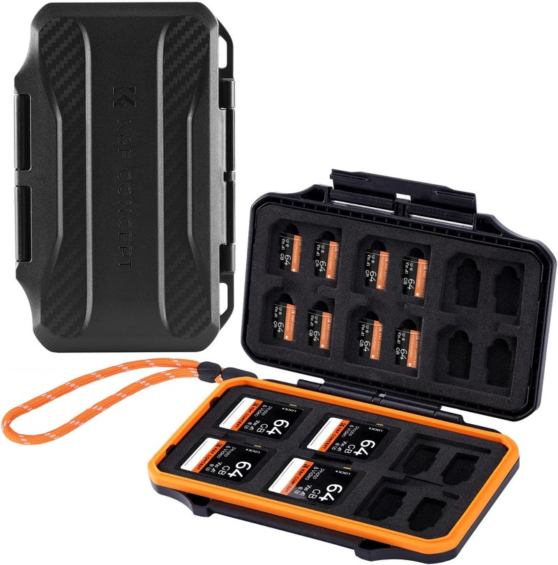 36 Slots SD Card Case Holder for 12 SD & 24 Micro SD (TF) Cards | Water-Resistant Memory Card Case, Anti-Shock Micro SD Card Cases, Portable Card Storage Box Organiser for SD SDHC SDXC MSD TF - Image 1