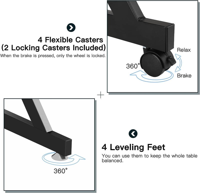 Dripex Computer Desk for Small Spaces, Z Shaped Small Computer Desk, 27.5 inch Compact Desk with Monitor Shelf and Bottom Storage Shelves, Space Saving Desk, Walnut - Image 5
