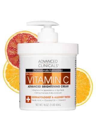 Advanced Clinicals, Vitamin C, Advanced Brightening Cream, 16 oz (454 g) - pzsku/Z81063C7E901EA3AC6A6FZ/45/1746203145/ee4f4f95-67b5-47d0-9576-d15781601147