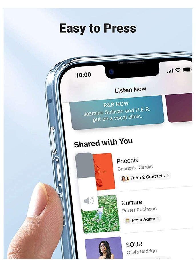 iPhone 14 Case 6.1 inch Anti-yellowing Hard Back Anti-Explosion Back Cover Ultra Thin Anti-drop Shockproof Full Cover Clear Cover Compatible with iPhone 14 Clear Case - Image 2