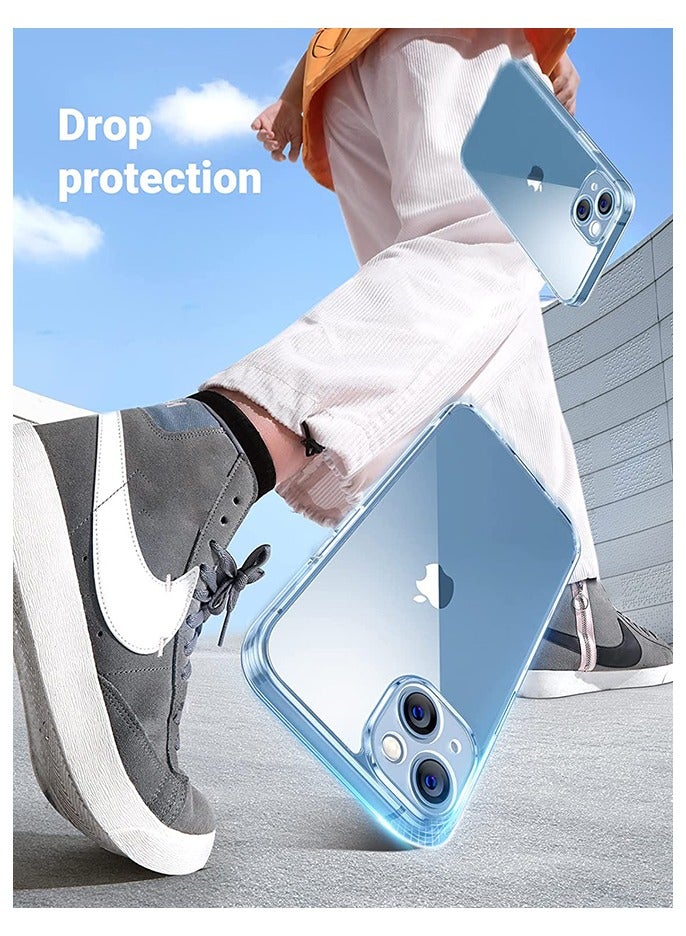 iPhone 14 Case 6.1 inch Anti-yellowing Hard Back Anti-Explosion Back Cover Ultra Thin Anti-drop Shockproof Full Cover Clear Cover Compatible with iPhone 14 Clear Case - Image 4