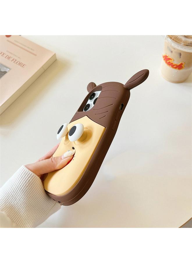 إيروريكس جراب لهاتف iPhone 12 جراب هاتف سيليكون بتصميم فتاة مضفرة ثلاثية الأبعاد - Image 4