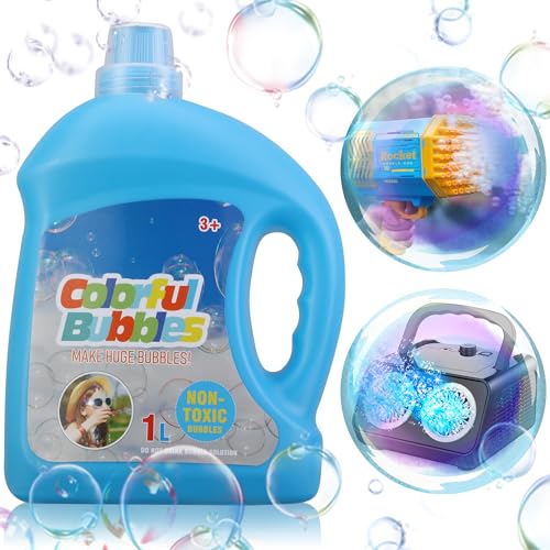 SHCKE Automatic Bubble Machine Upgrade Bubble Blower with 2 Fans,Plug in or Battery Operated Portable Bubble Maker,20000+ Bubbles Per Minute Bubbles for Outdoor Wedding Birthday Party - Image 1