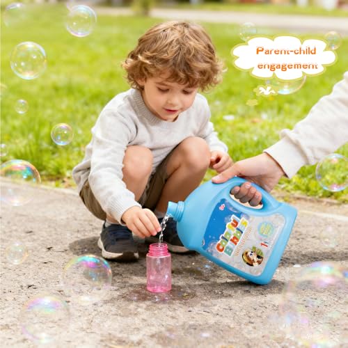SHCKE Automatic Bubble Machine Upgrade Bubble Blower with 2 Fans,Plug in or Battery Operated Portable Bubble Maker,20000+ Bubbles Per Minute Bubbles for Outdoor Wedding Birthday Party - Image 3