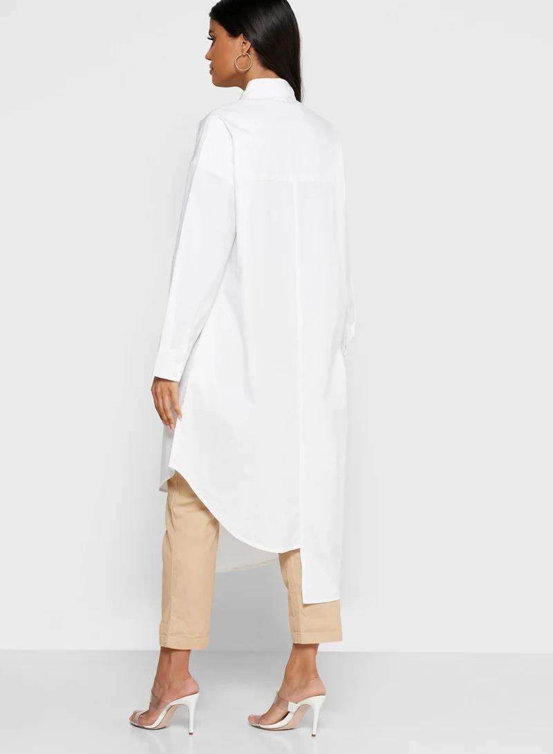 ANOTAH Colorblock Longline Shirt