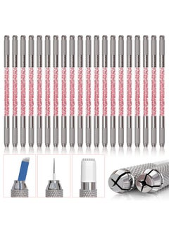 Stylia Microblading Supplies 20Piece Double Sided Manual Pen Kit For Permanent Makeup Supplies Durable Aluminum Pen With Lockpin Tech & Ergonomic Grip Shape Eye Brows  - Image 1