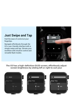 Excefore Godox X3-S TTL Wireless Flash Trigger for Sony Camera, OLED Touchscreen Flash Transmitter, 1/8000s HSS TTL TCM Function, Built-in Battery Support Quick Charge, for Sony A7IV A7C A7M4 A7R A7RIII  - Image 2