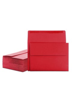 MATICAN Invitation Envelopes 100Pack 5X7 Envelopes A7 Envelopes For Invitations Red 5 1/4 X 7 1/4 Inches  - Image 1