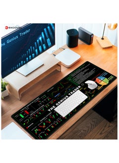 excovip Stock Market Invest Day Trader Trading Mouse Pad Chart Patterns Cheat Sheet,Large Computer Mouse Pad/Desk Mat with Stitched Edges 900x300mm 0378  - Image 3