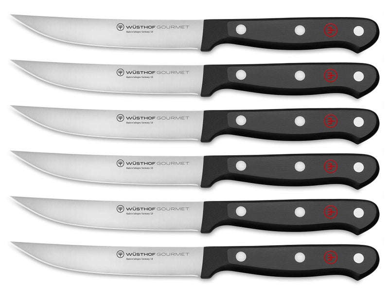 Wsthof Gourmet 6-Piece Steak Knife Set  Black - Image 1