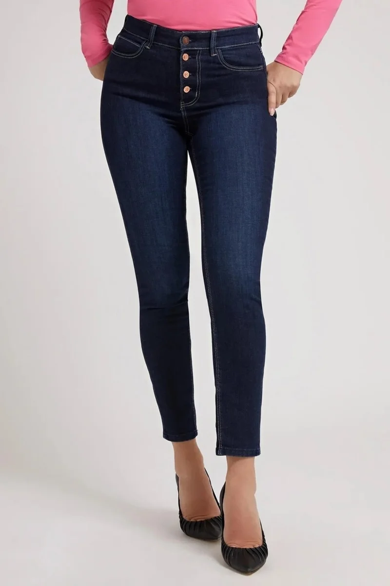 يونايتد كولورز أوف بينتيون Guess Women's Denim Trousers W2RA28D4KF4