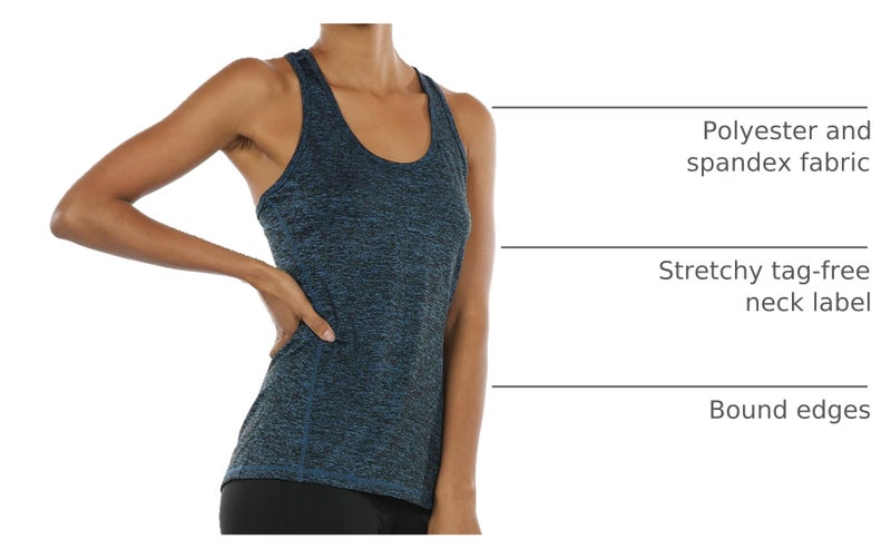 icyzone Workout Tank Tops for Women - Racerback Athletic Yoga Tops, Running Exercise Gym Shirts(Pack of 3)(L, Royal Blue/Purple/Charcoal) - Image 4