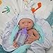 Mire & Mire Mire  Mire Reborn Baby Dolls 12 Boy Micro Preemie Full Body Silicone Baby Doll Realistic Open Eyes Baby Doll Blue Pink - Image 4