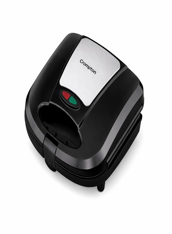 Crompton Bingeserve 800 Watts Grill Sandwich Maker | Fixed Grill Plates | Cool Touch Body | Non-Stick Food Grade Coating | Dual LED Indicator | 2 Years Warranty (Black) (BINGESERVE GRILL) - Image 1