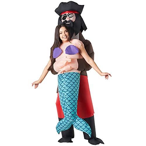 Morph Mermaid Costume Adult, Pirate Mermaid Costume Women, Inflatable Costumes for Adults, Halloween Costumes for Adults - Image 4