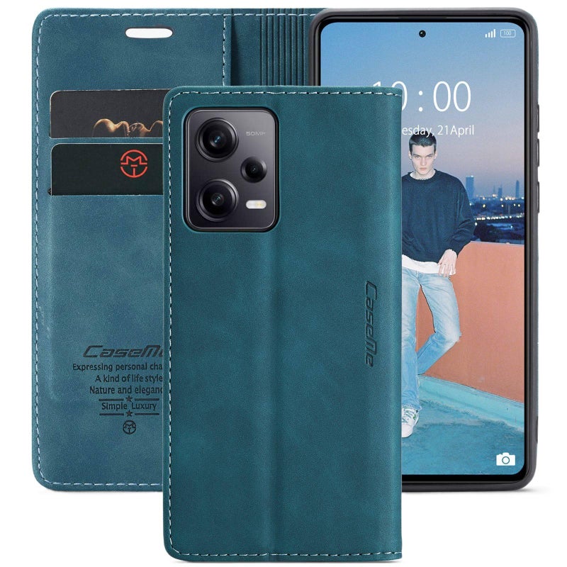 غطاء MagSafe بTPU لـ Redmi Note 13 Pro مع حامل بطاقات وحماية من السقوط مع مقاوم للصدمات مع حامل قائم مع مغناطيس قوي باللون بني مغناطيسي بوظيفة حامل من مادة TPU باللون البني باللون. - Image 2