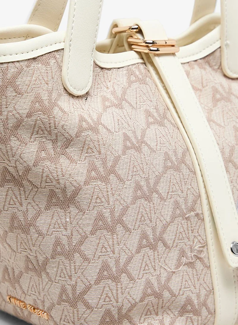 ANNE KLEIN  Anne Klein Monogram Patterned Pu Bucket Bag for Women | Best Price UAE