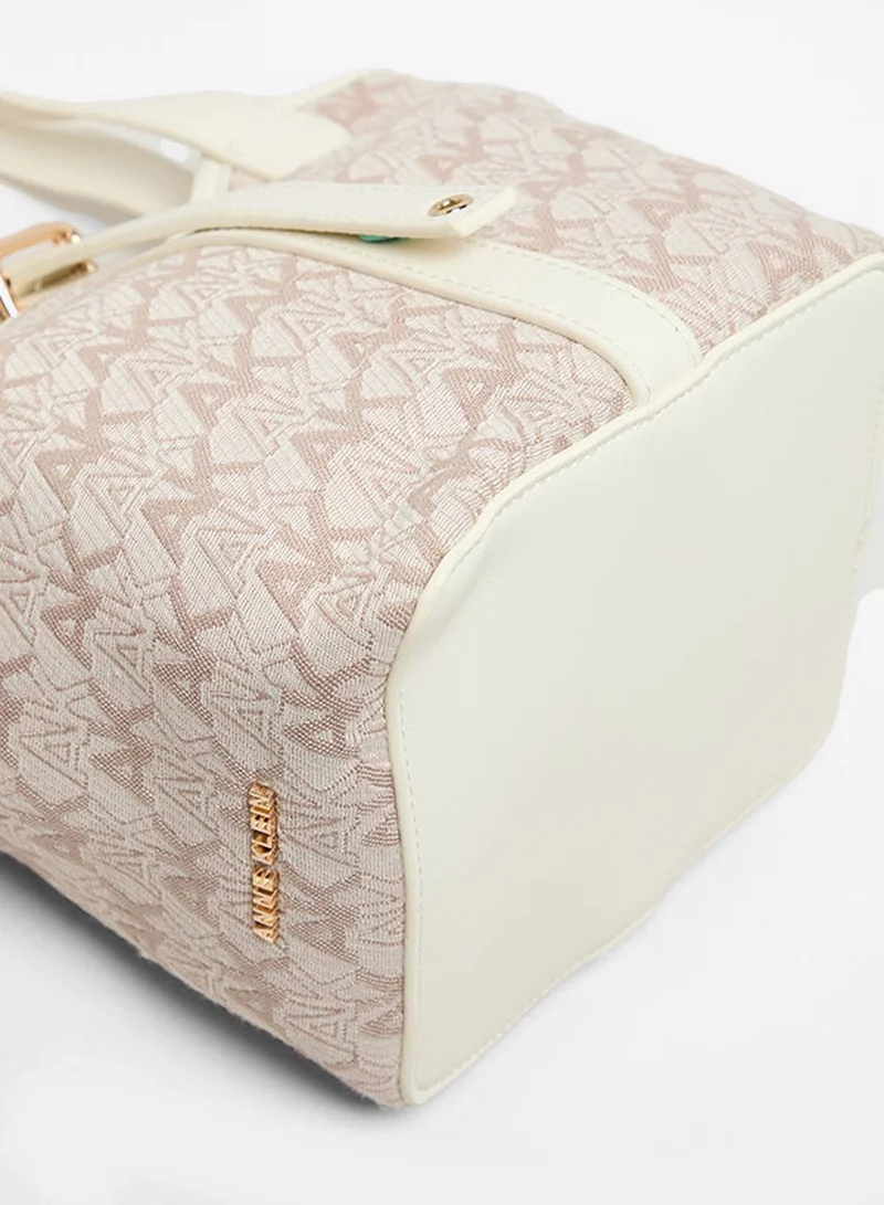 ANNE KLEIN  Anne Klein Monogram Patterned Pu Bucket Bag for Women | Best Price UAE