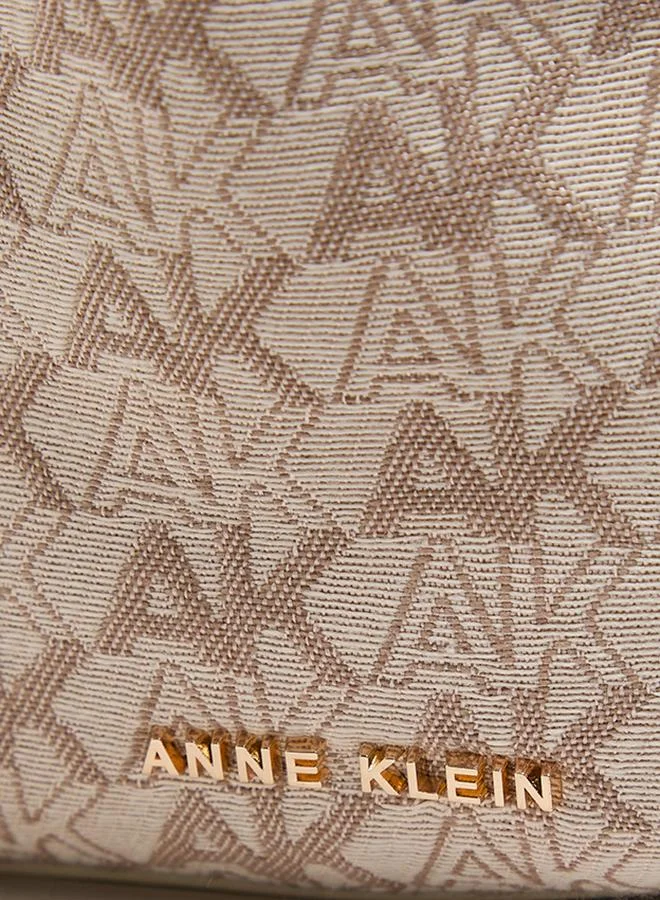 Anne Klein  Monogram Patterned PU Bucket Bag for Women | Best Price UAE