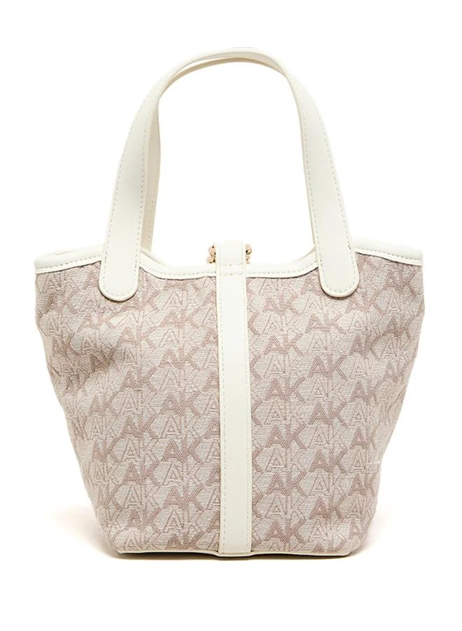 Anne Klein  Monogram Patterned PU Bucket Bag for Women | Best Price UAE