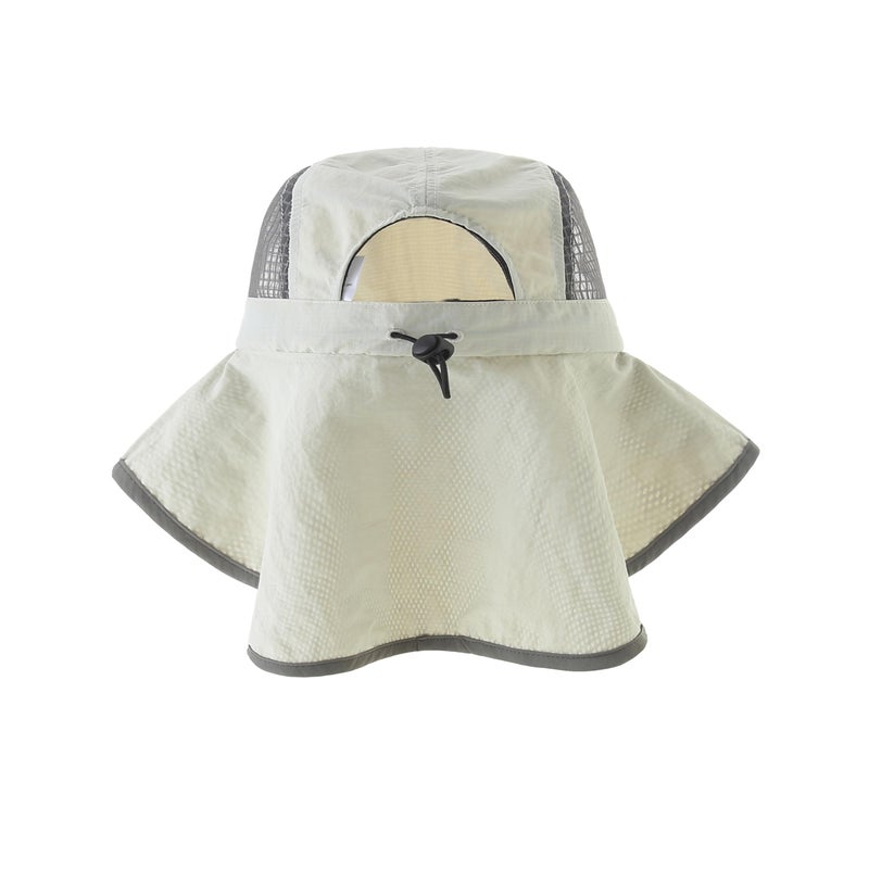 Moon Kitty UV Sun Protection Hat Women Foldable Neck Flap Wide Brim Fishing Hat with Ponytail Hole for Women - Image 3
