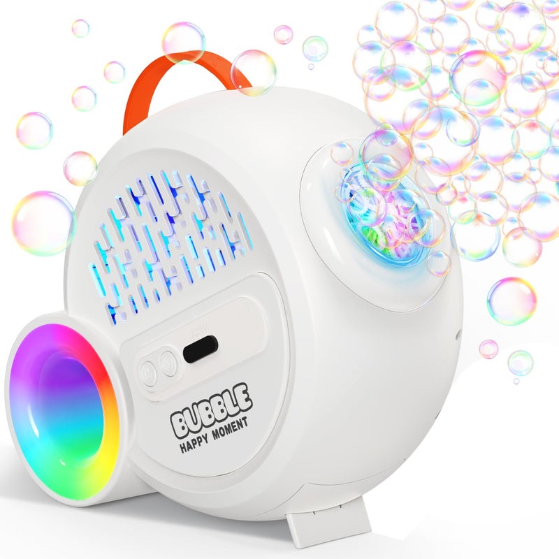 IFLOVE Bubble Machine for Kids ToddlersAutomatic Bubble Maker with RGB LightRechargeable TypeC Charge Bubble BlowerBubble Toy for 3 4 5 6 7 Year Old Boy GirlOutdoor Party Wedding Birthday Gifts - Image 3