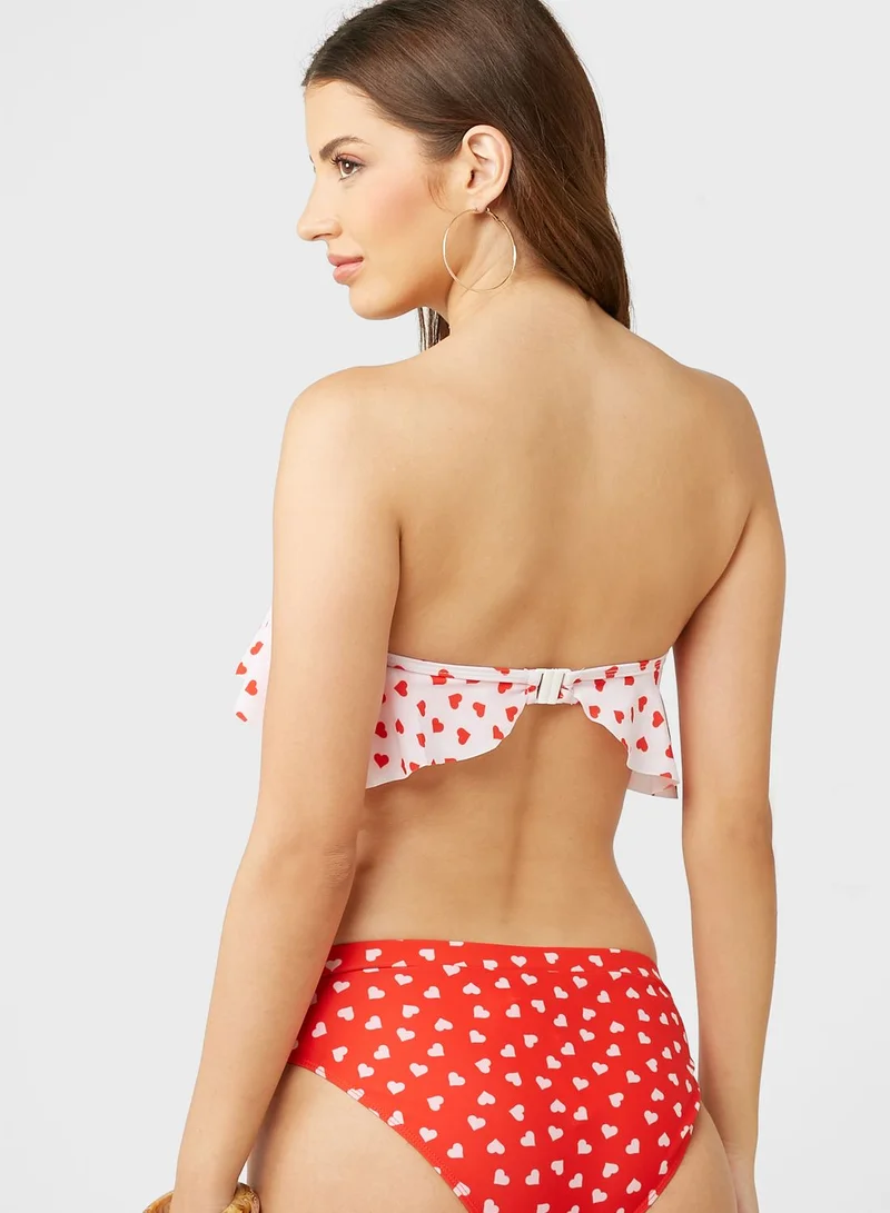 Dorothy Perkins  High Leg Heart Printed Bikini Bottom for Women | Best Price UAE