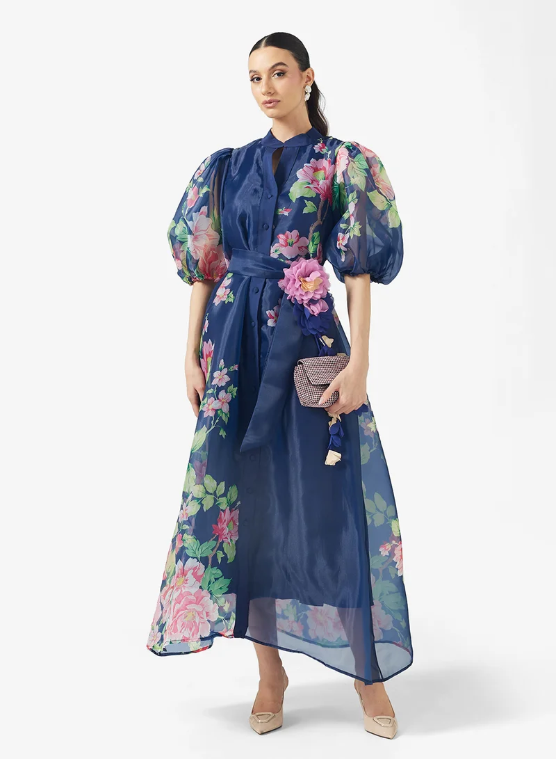خزانة Floral Print Dress