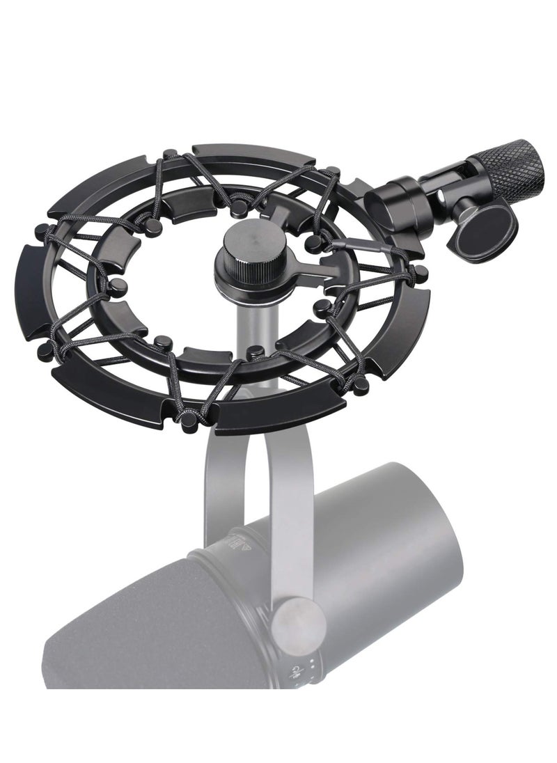 SYOSI - MV7 Shock Mount, Reduces Vibration Noise, Professional Shockmount, Matching Mic Boom Arm Stand, Compact Design, Boom Arm Capability, More Streamlined Design Compatible for Shure MV7 Mic - Image 1