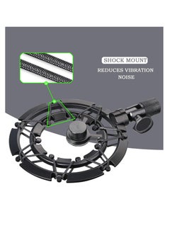 SYOSI MV7 Shock Mount, Reduces Vibration Noise, Professional Shockmount, Matching Mic Boom Arm Stand, Compact Design, Boom Arm Capability, More Streamlined Design Compatible for Shure MV7 Mic  - Image 4