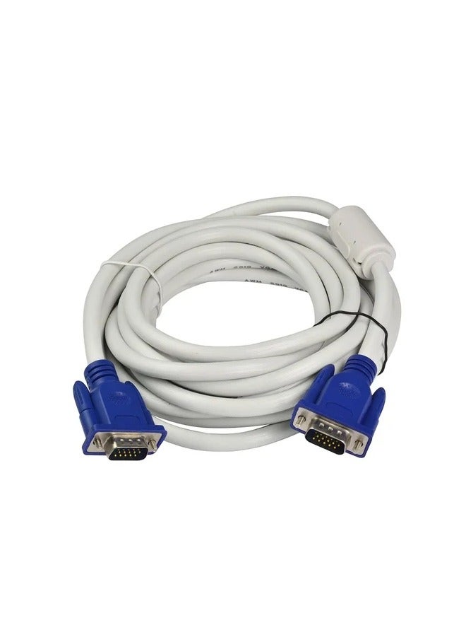 Haing VGA TO VGA WHITE CABLE 10 METERS HAING 3+4 OD7.0 Hi-0010-VGA  - Image 4