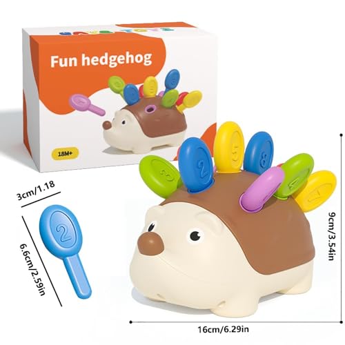 Vamotto Fine Motor Skills Toys for Toddlers 13 Hedgehog Montessori Toys with Color Sorting Counting Sensory Learning Toys for Baby 1236 Months Educational Toys Gift for Boys Girls - Image 5