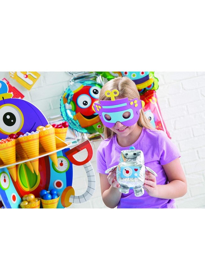 Fun Express مجموعة قناع روبوت من فوم فن إكسبريس - 12 قطعة - أنشطة تعليمية وتعلم للأطفال - Image 3